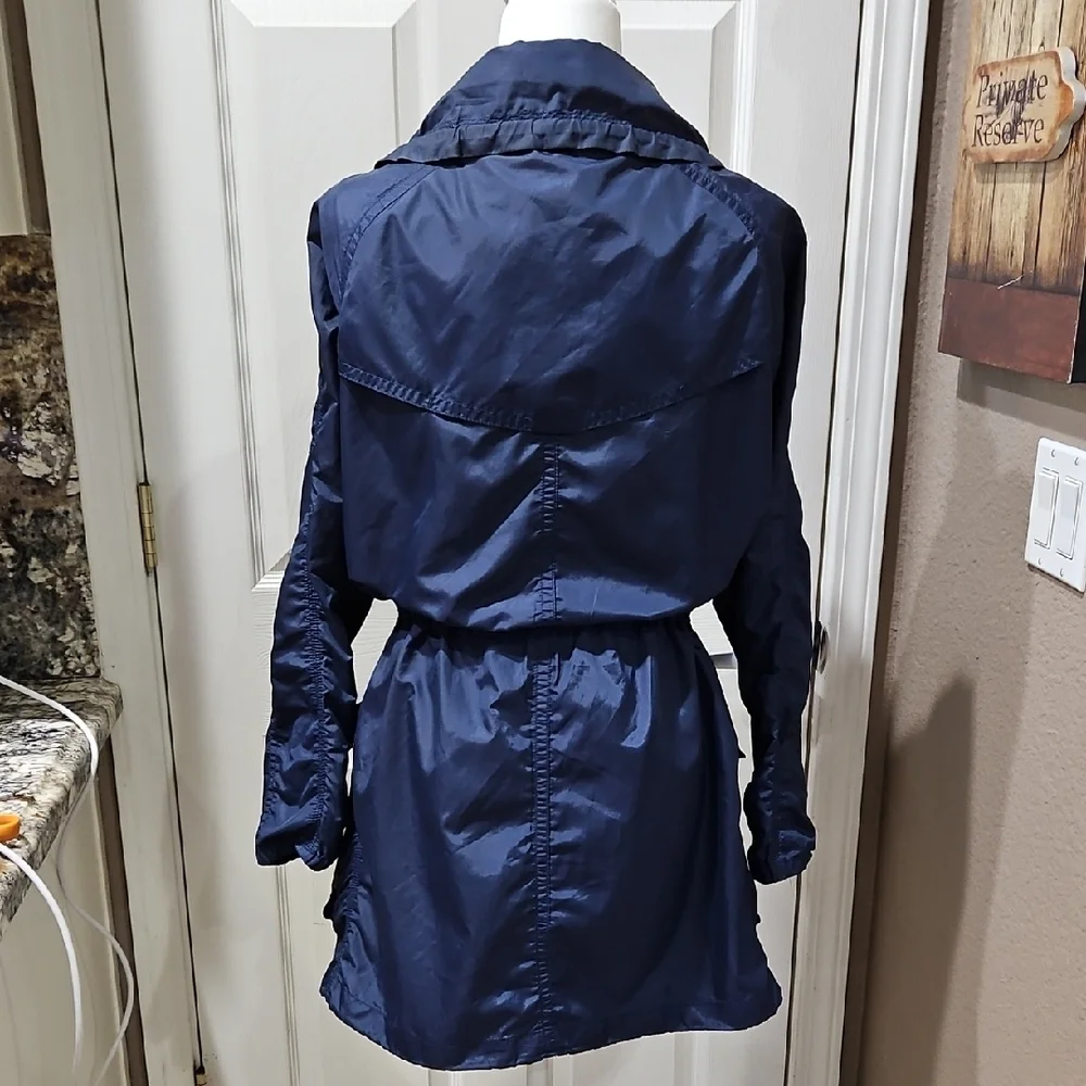 Coach Womens Navy Nylon Lightweight  Jacket Size Small